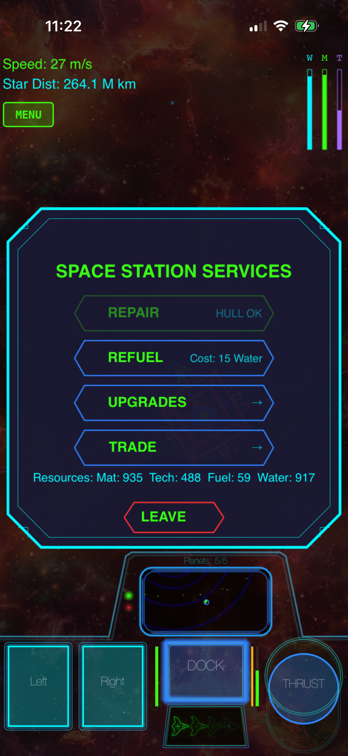 Space station services